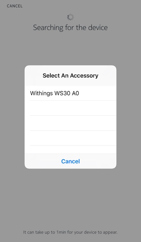 Wireless Scale (WS-30) - Updating the scale communication mode (Wi