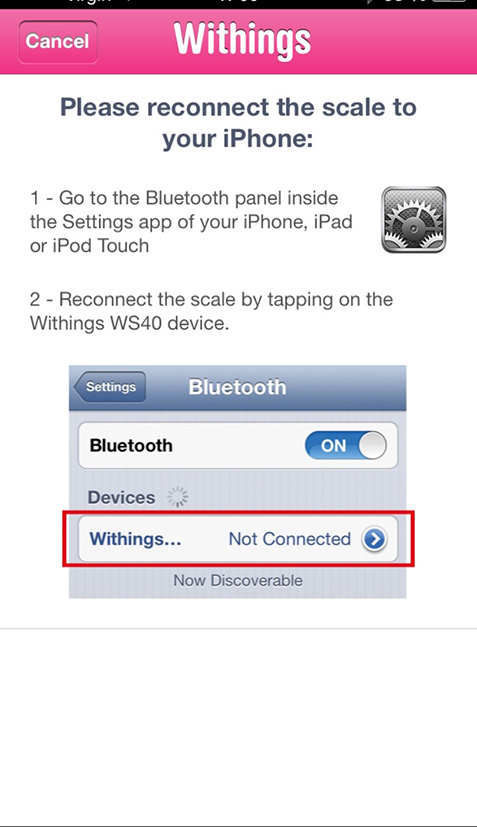 Wireless Scale (WS-30) - Installing the scale – Withings